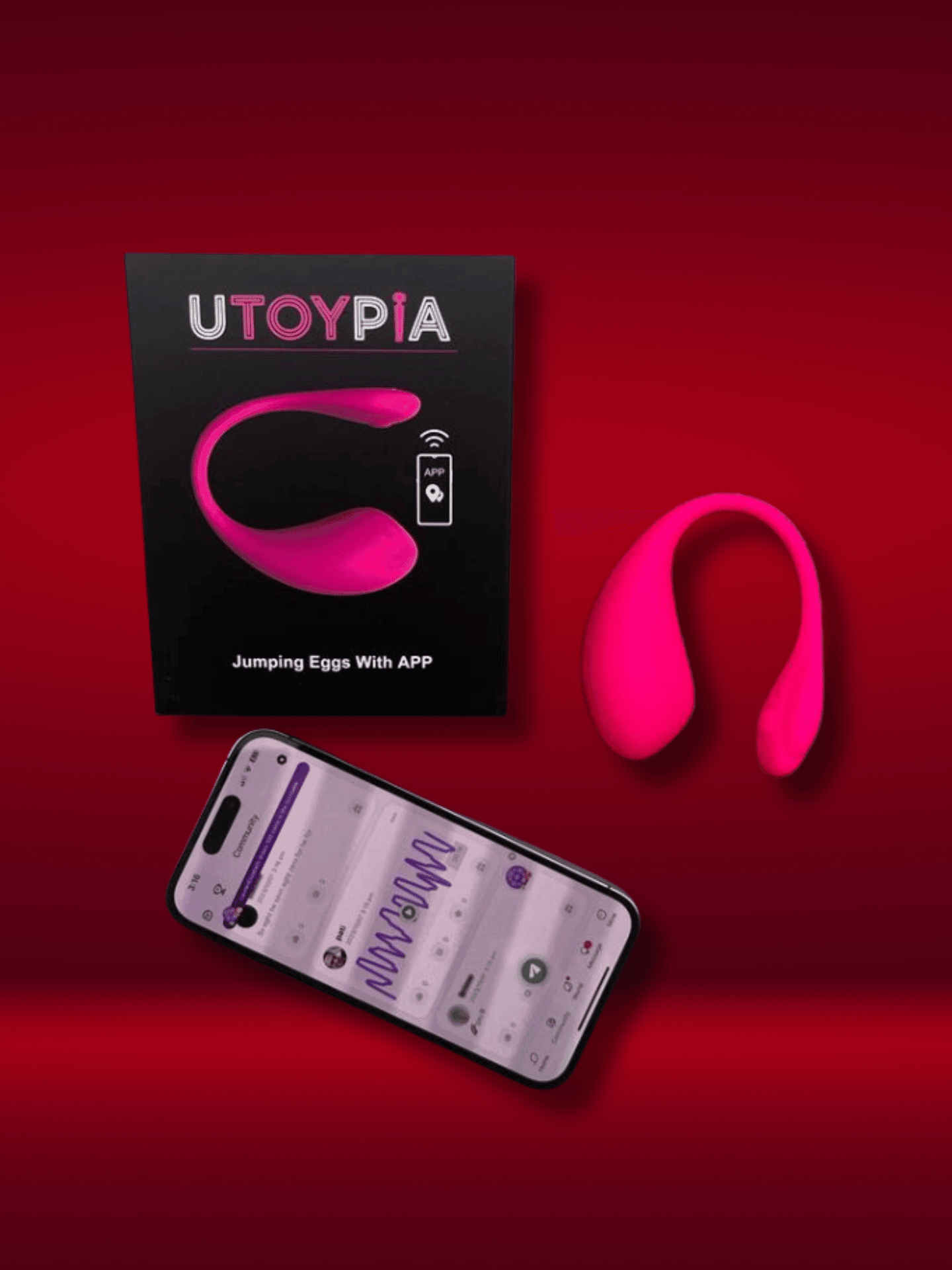 Vibrating Love Eggs with Phone App - Utoypia